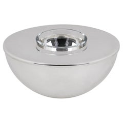 Swid Powell for Calvin Klein Silver Plate Caviar Bowl Dish Chiller, circa 1980