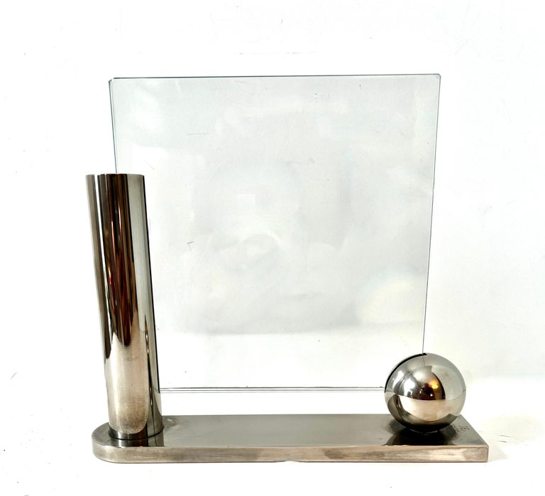 Richard Meier Swid Powell フォトフレーム Swid Powell Italian Silver Plated Chrome Picture Frame by Richard