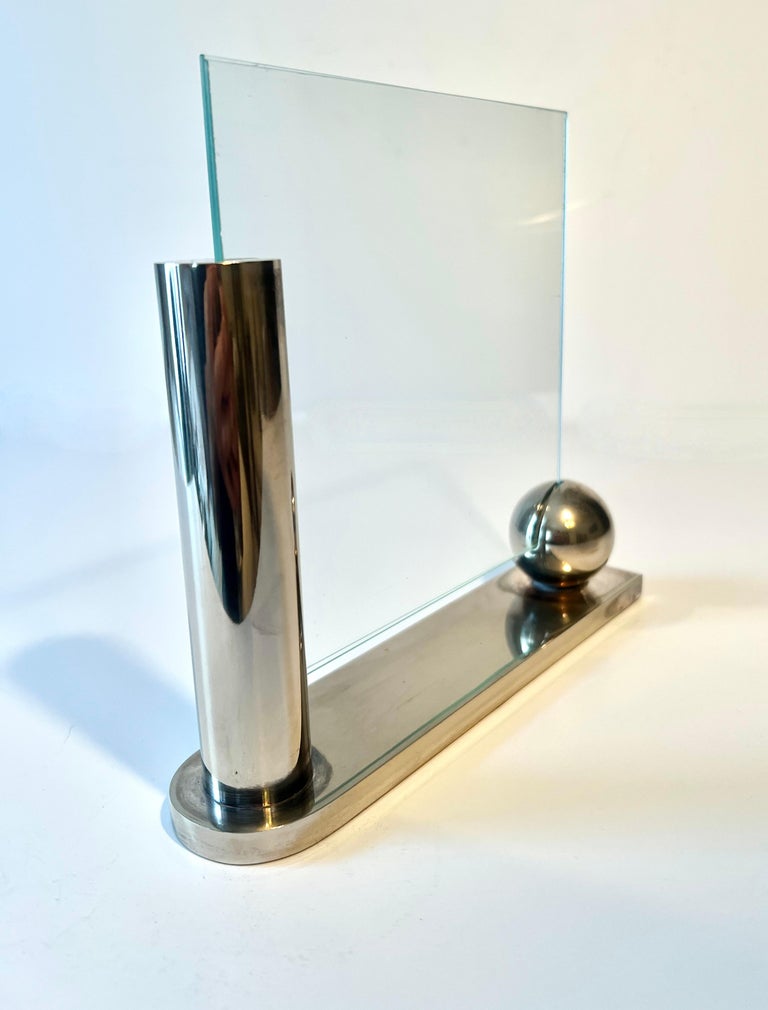 Richard Meier Swid Powell フォトフレーム Swid Powell Italian Silver Plated Chrome Picture Frame by Richard