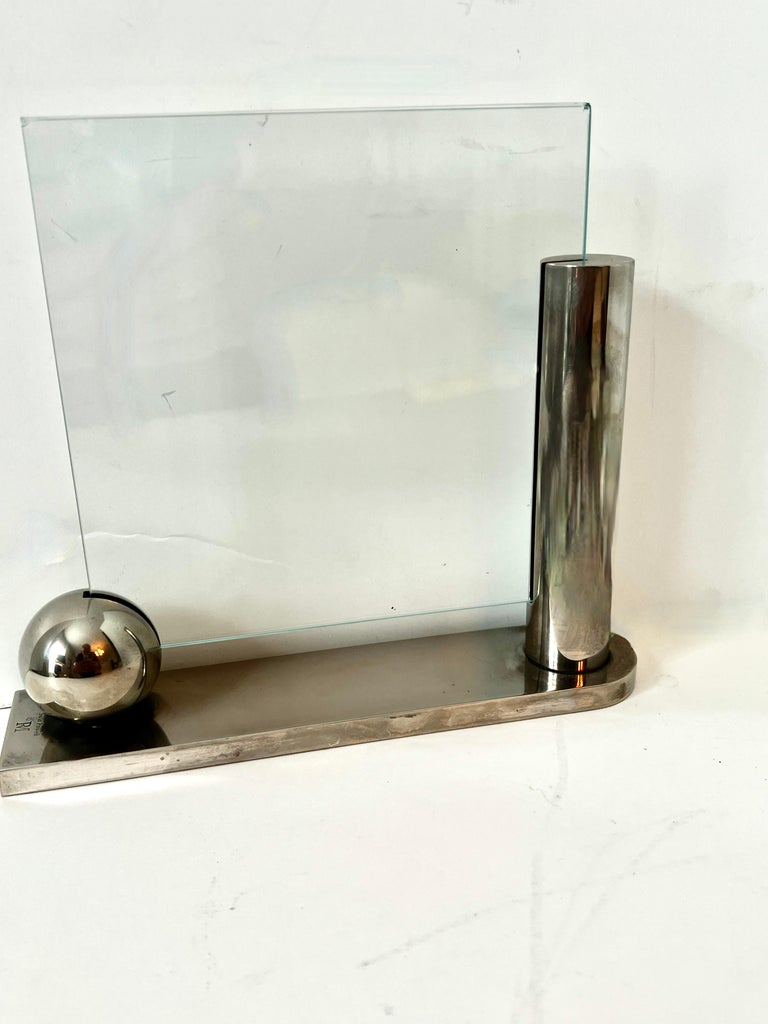 Richard Meier Swid Powell フォトフレーム Swid Powell Italian Silver Plated Chrome Picture Frame by Richard