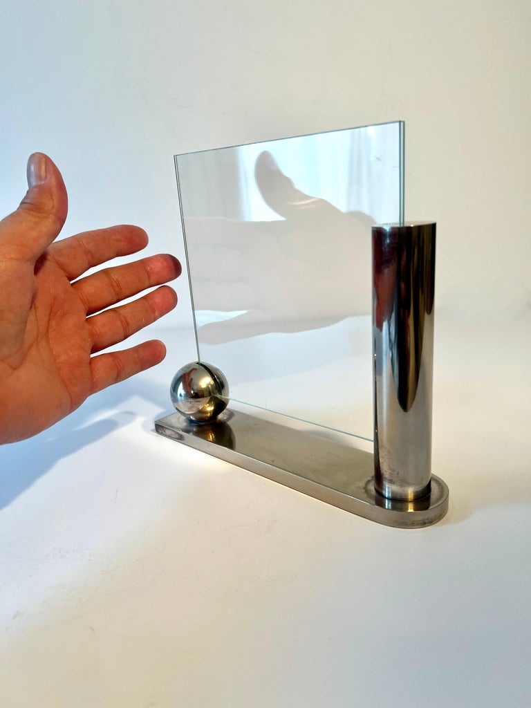 Richard Meier Swid Powell フォトフレーム Swid Powell Italian Silver Plated Chrome Picture Frame by Richard