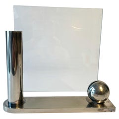 Swid Powell Marco de fotos italiano cromado plateado de Richard Meier