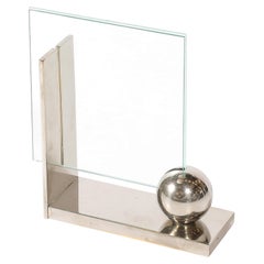 Cadre photo Swid Powell plaqué argent avec motif sphérique