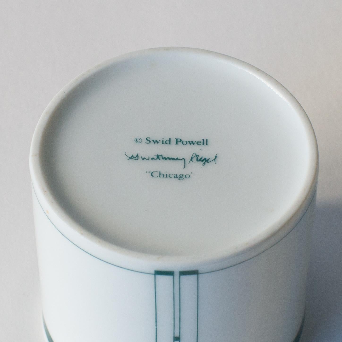 Painted Swid Powell Sugar Pot Gwathmey Siegel Postmodern