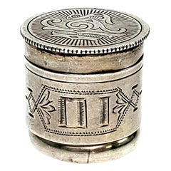 Swift and Fisher Sterling Silver Priest's Ring Anointing Oil Jar
