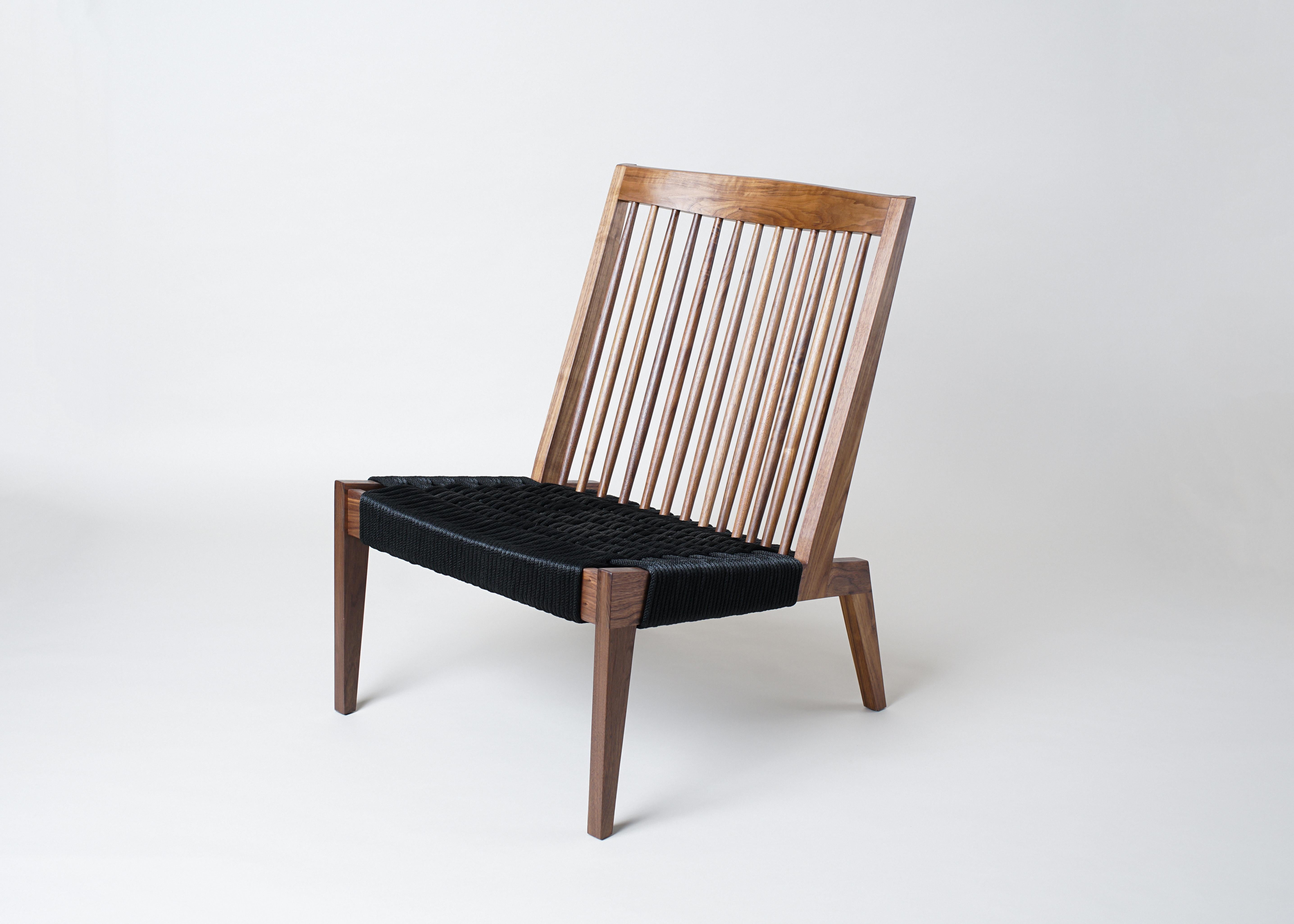 With a high spindle back and handcrafted bridle joinery clearly displayed, the Swift Easy Chair frame is studio favorite. Each Swift is a complex build for a skilled craftsperson: the exposed joinery alone can be heavy lift for any gifted