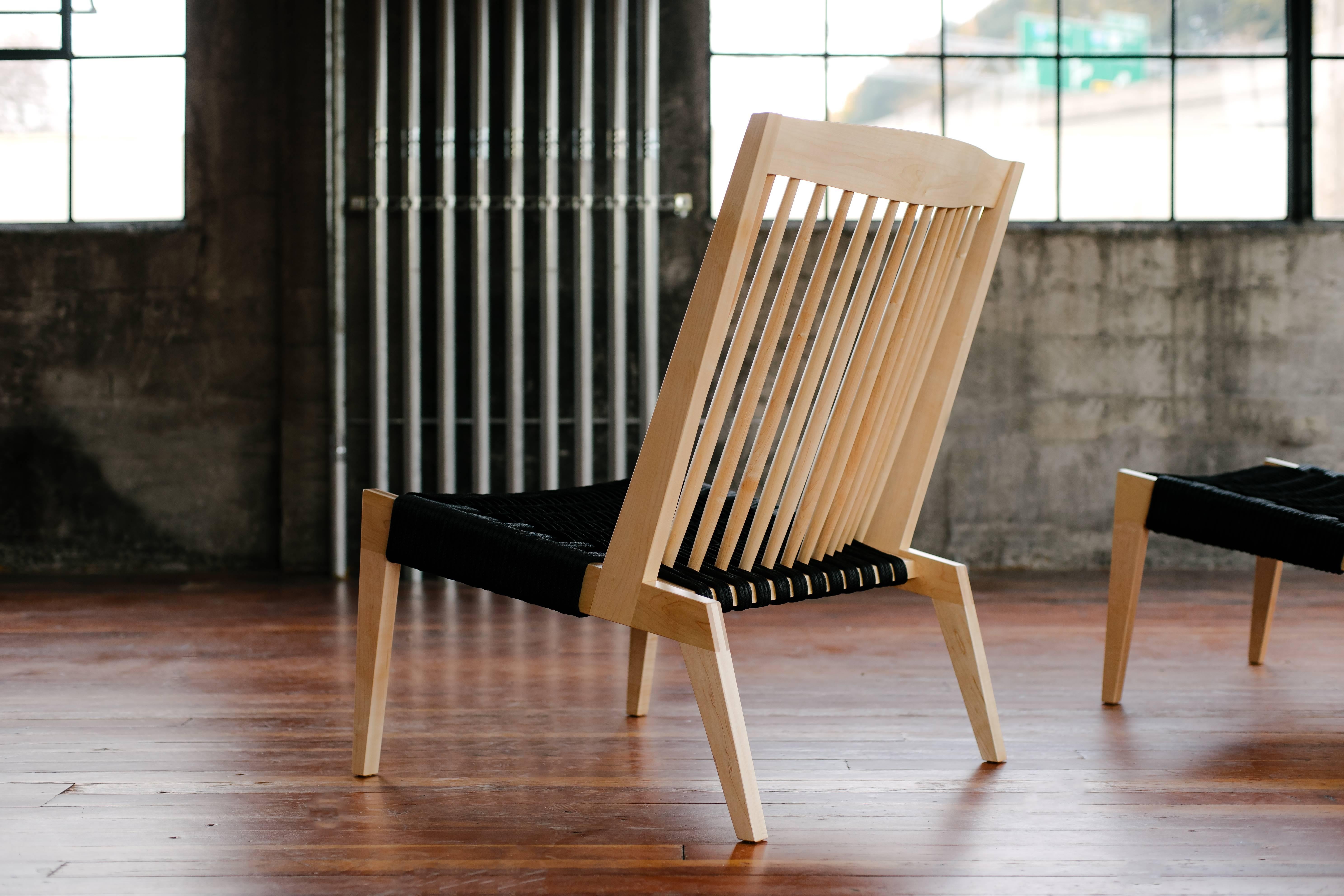 With a high spindle back and handcrafted bridle joinery clearly displayed, the Swift Easy Chair frame is studio favorite. Each Swift is a complex build for a skilled craftsperson: the exposed joinery alone can be heavy lift for any gifted