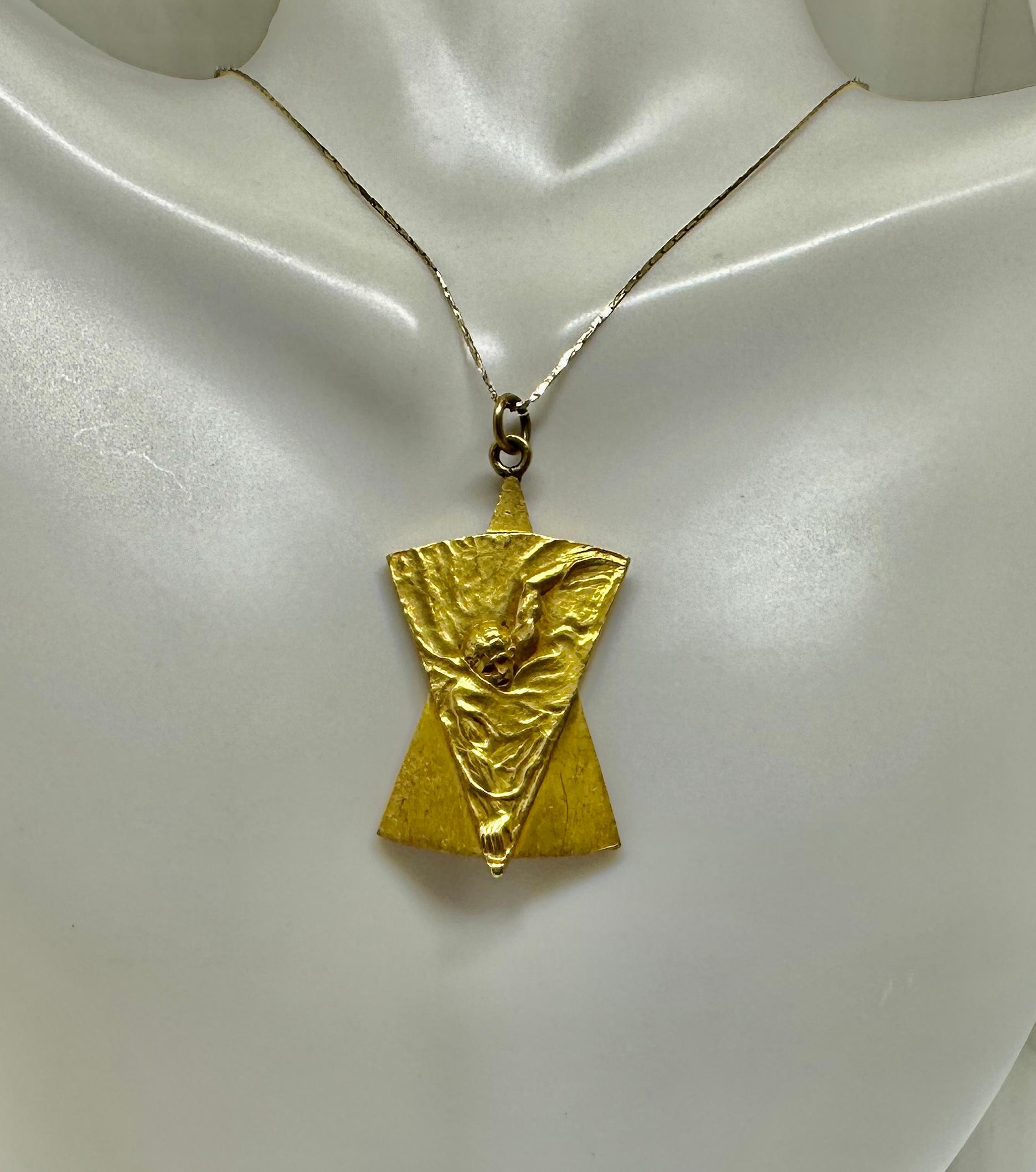 swimmer necklace