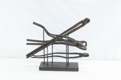 "Swimming Pliers" Contemporary, Cast Bronze Metal Sculpture by David Edelman
