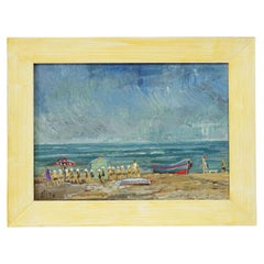 Swimming School by the Sea, 1974 – Alexander Michael Oil Painting