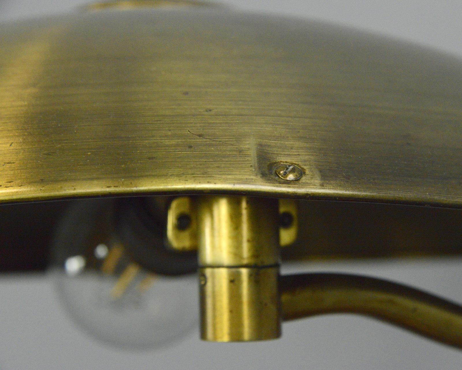 Swing Arm Brass Table Lamp by Hillebrand circa 1930s 2