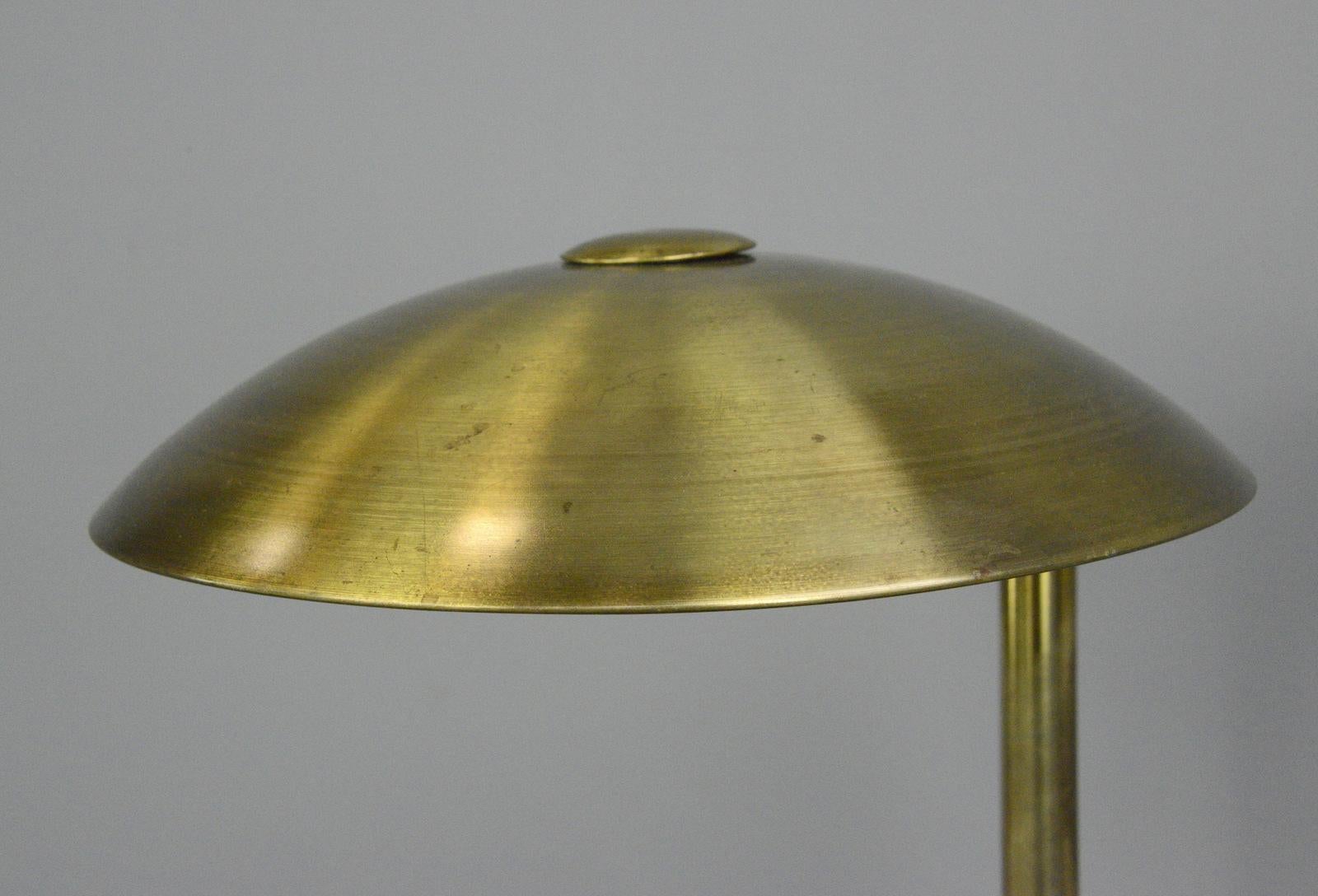 Swing Arm Brass Table Lamp by Hillebrand circa 1930s 3