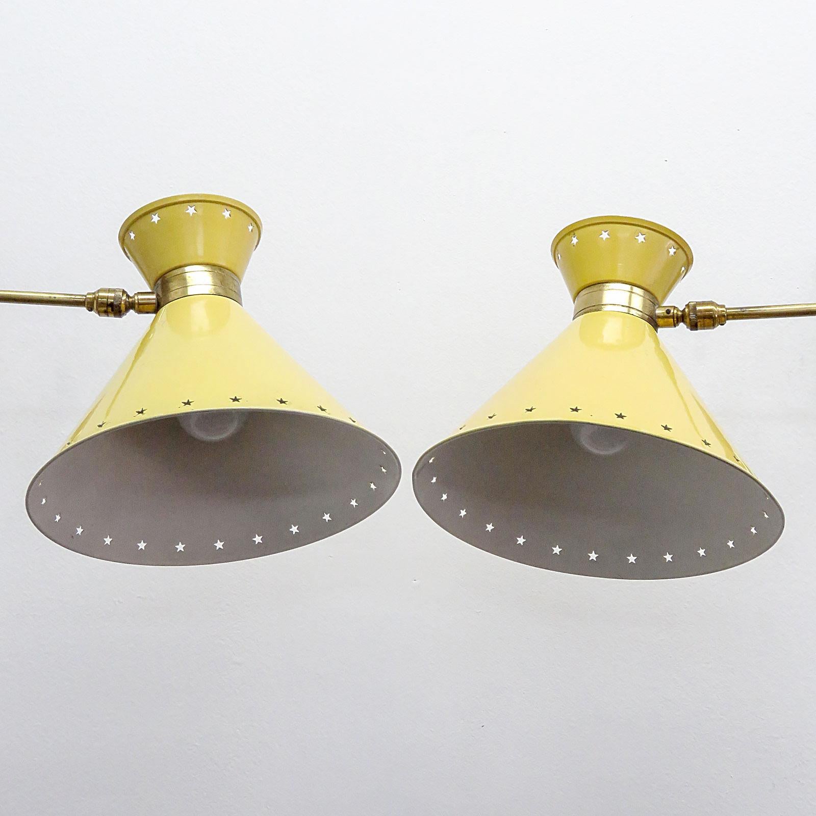 Mid-20th Century Swing Arm Wall Light by Rene Mathieu for Lunel, 1950 For Sale