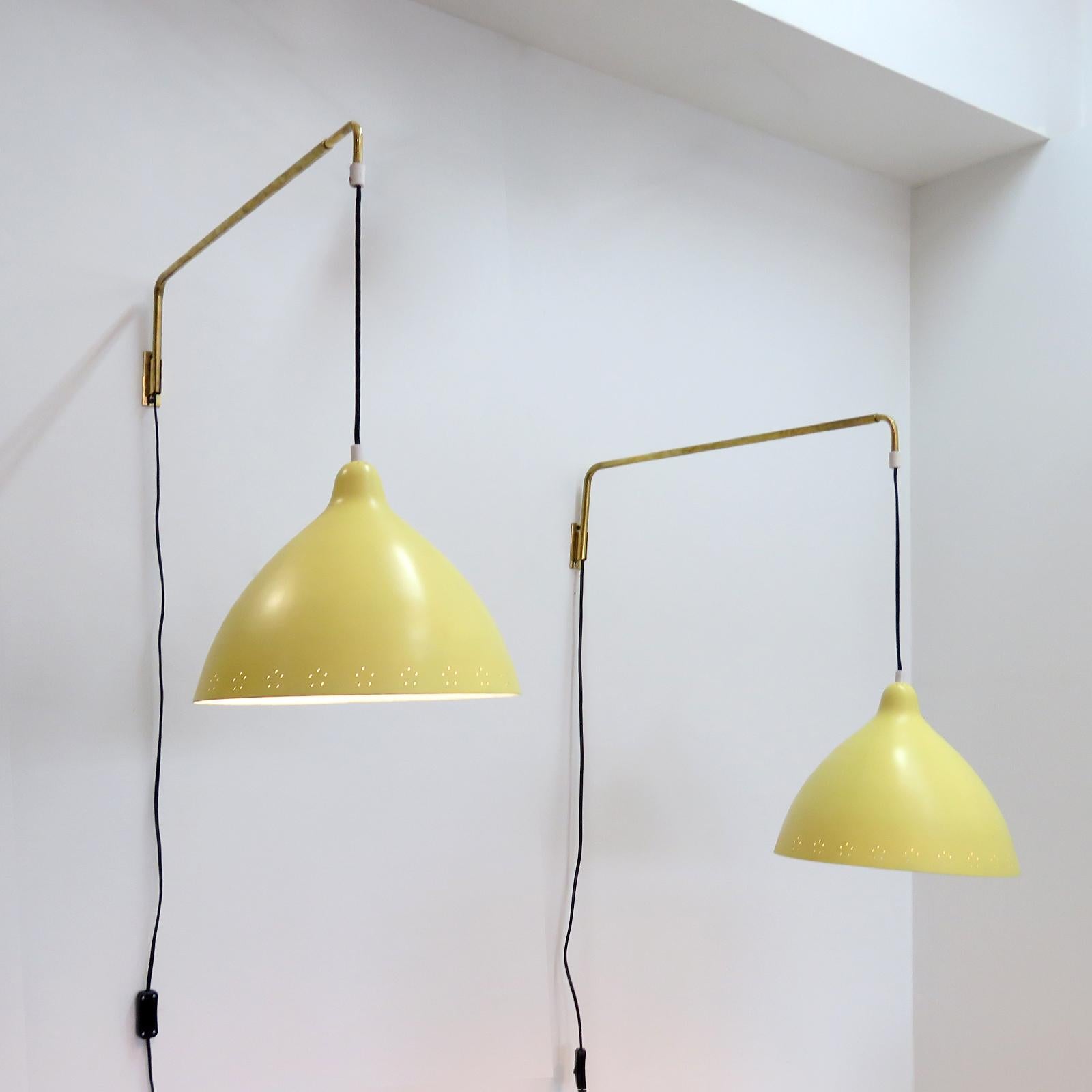 Swing Arm Wall Lights by Lisa Johansson-Pape for Orno, 1960 For Sale 2