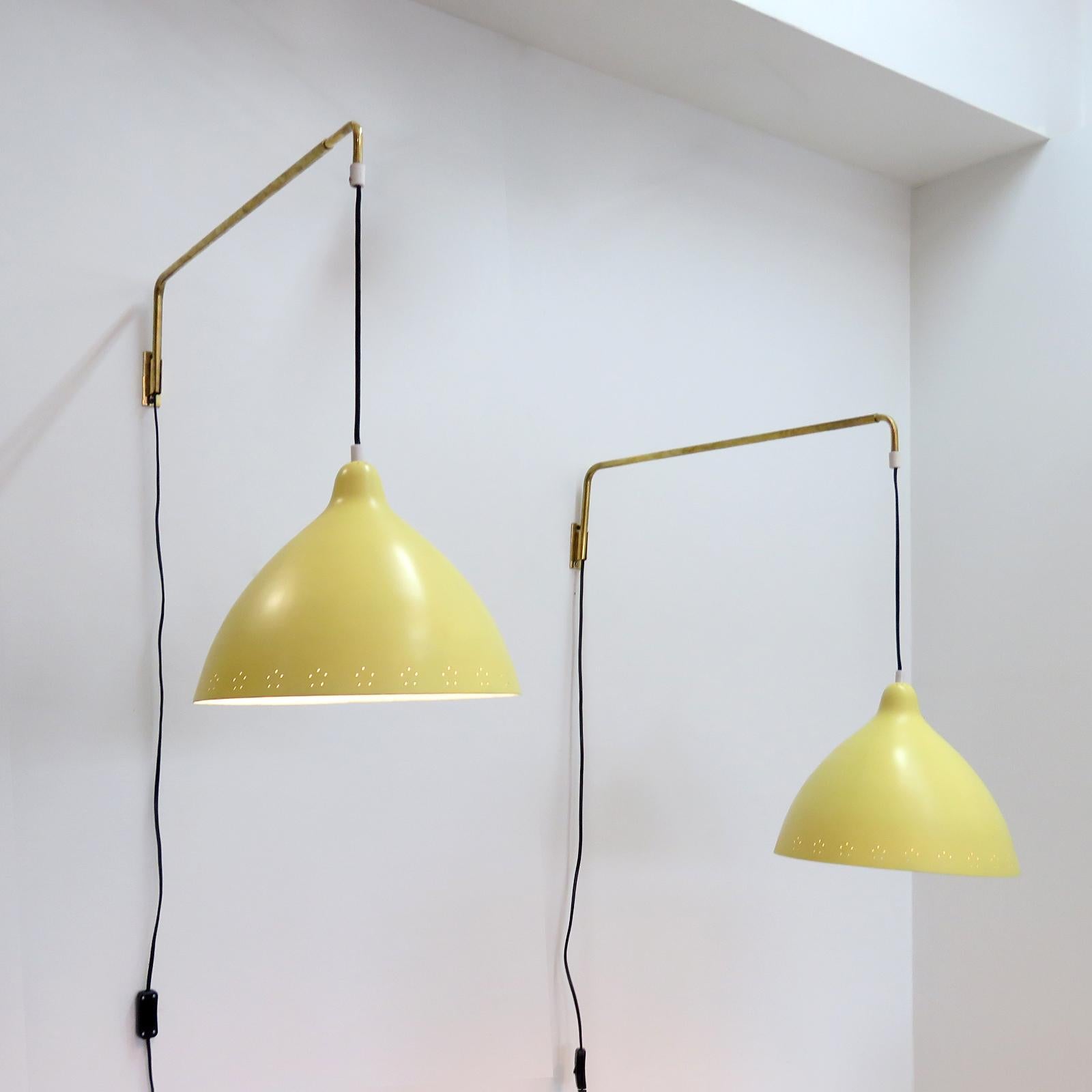 Swing Arm Wall Lights by Lisa Johansson-Pape for Orno, 1960 2