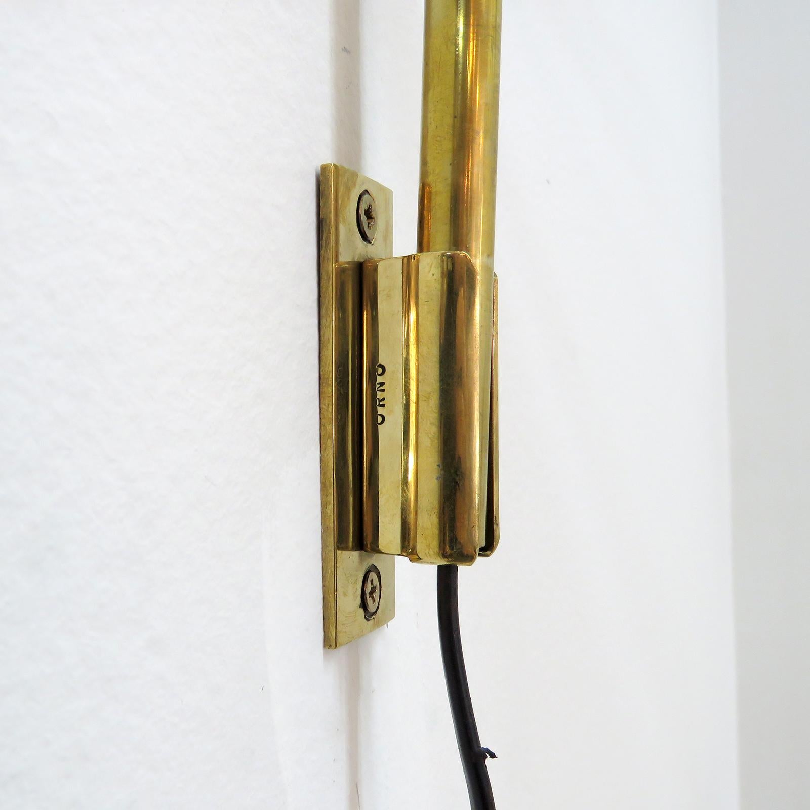 Swing Arm Wall Lights by Lisa Johansson-Pape for Orno, 1960 In Good Condition In Los Angeles, CA
