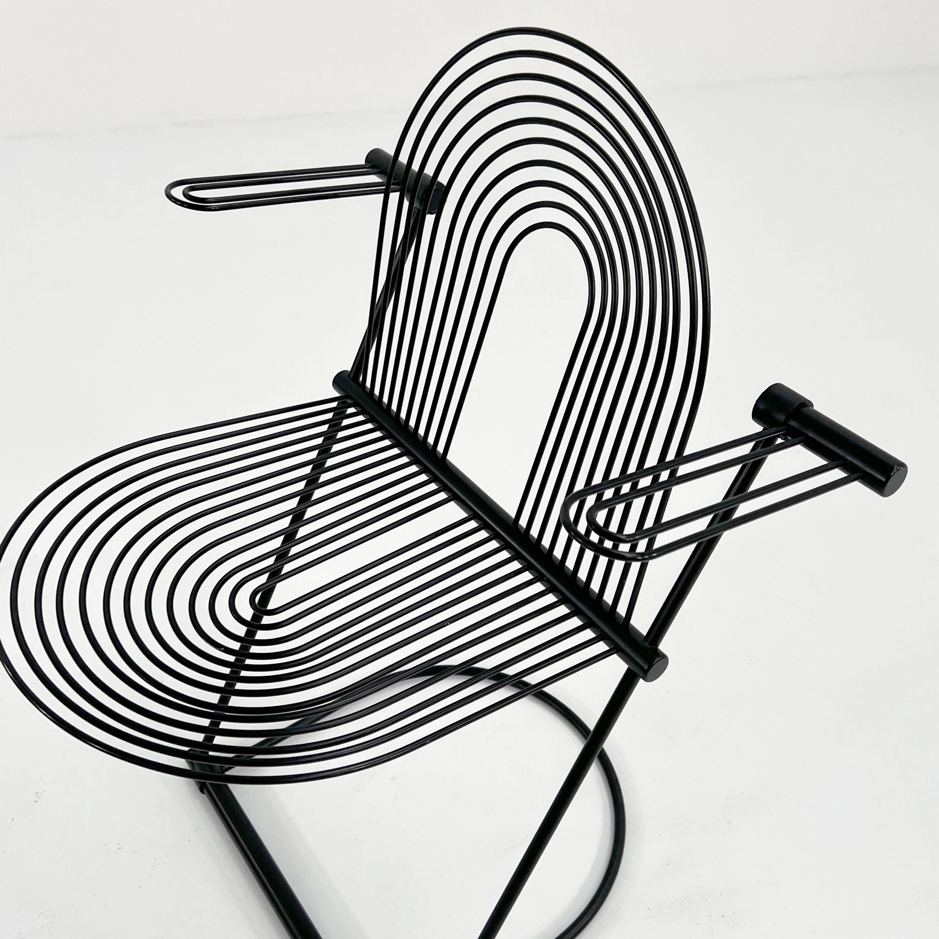 Swing Chair with Armrests by Jutta & Herbert Ohl for Rosenthal Lübke, 1980s For Sale 4