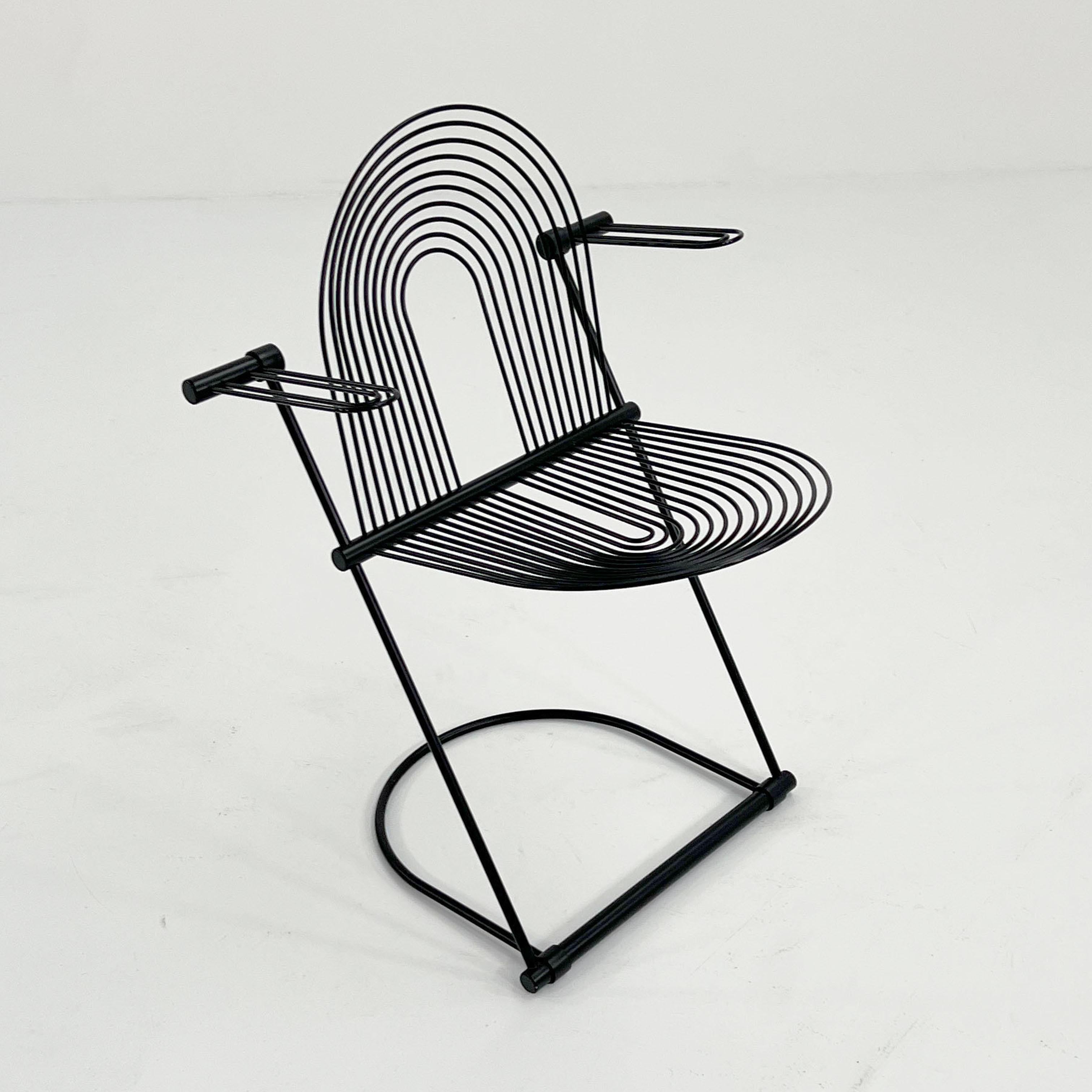 Swing Chair with Armrests by Jutta & Herbert Ohl for Rosenthal Lübke, 1980s For Sale 7