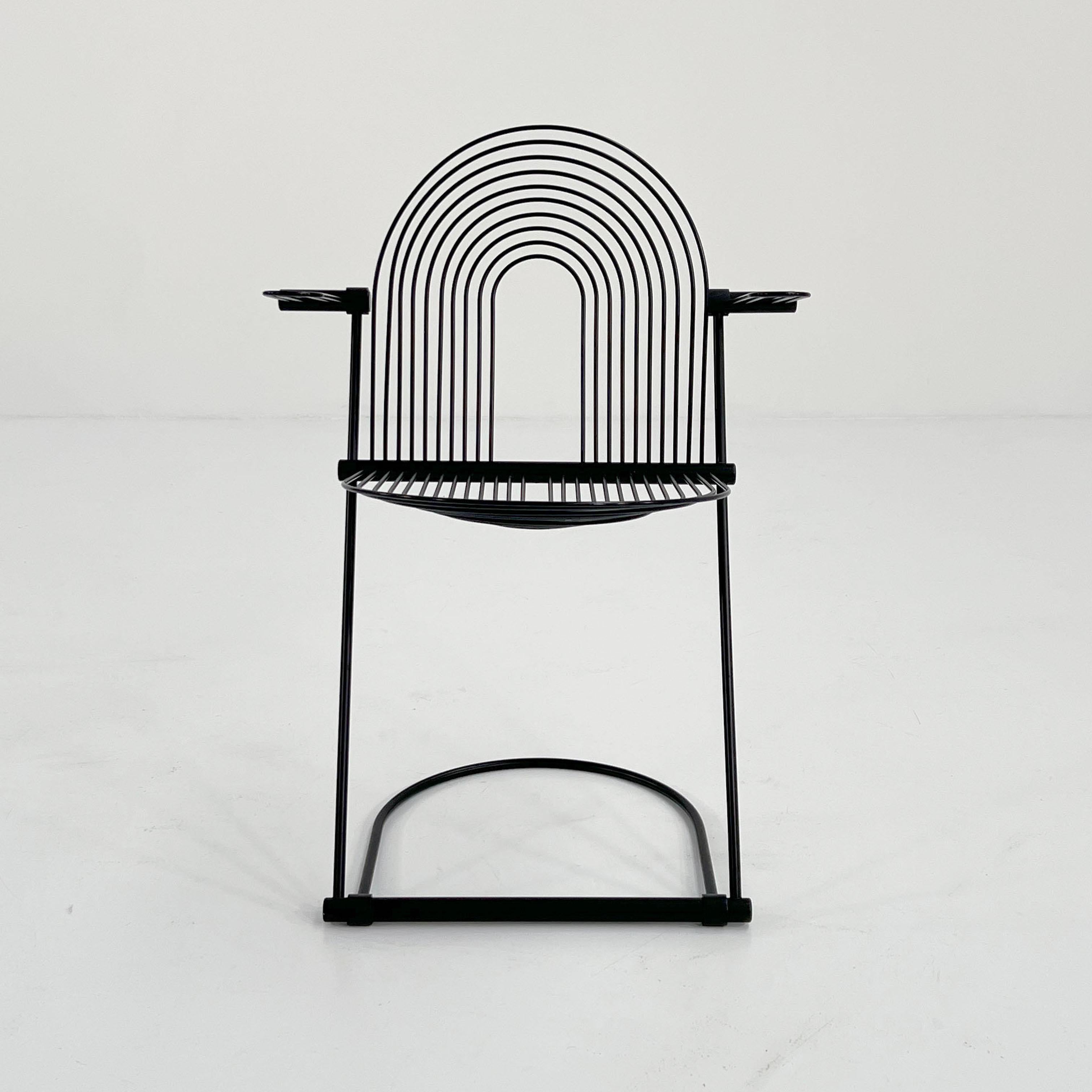 German Swing Chair with Armrests by Jutta & Herbert Ohl for Rosenthal Lübke, 1980s For Sale