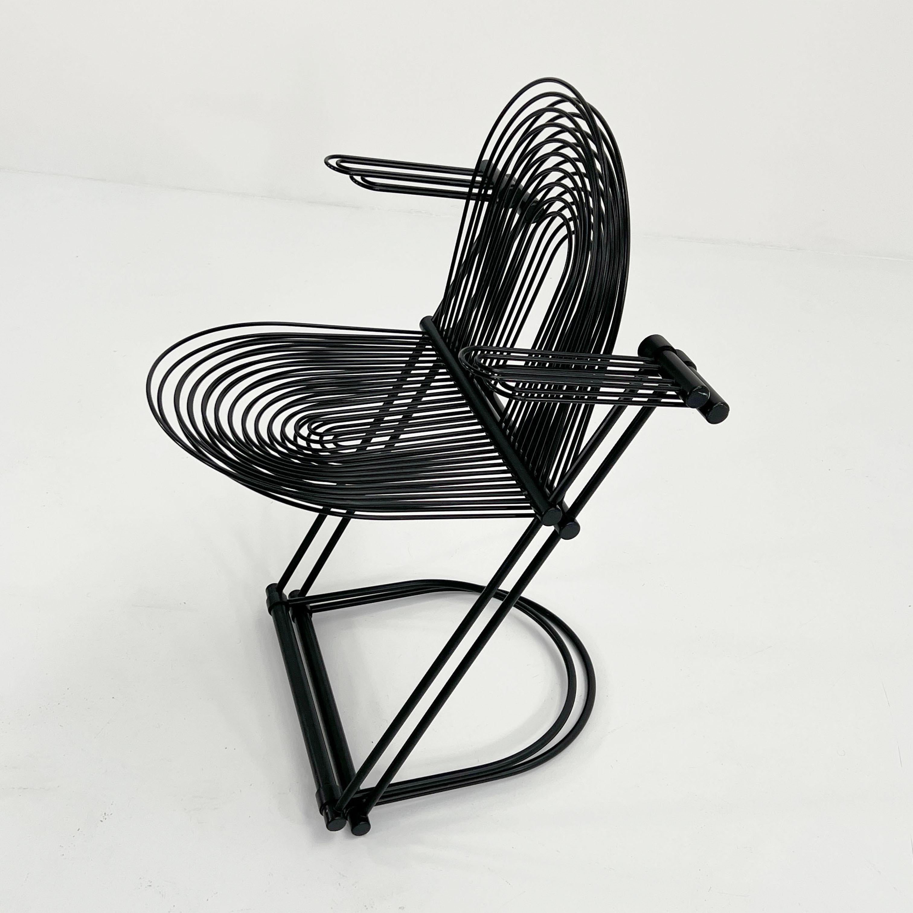 Swing Chair with Armrests by Jutta & Herbert Ohl for Rosenthal Lübke, 1980s For Sale 2