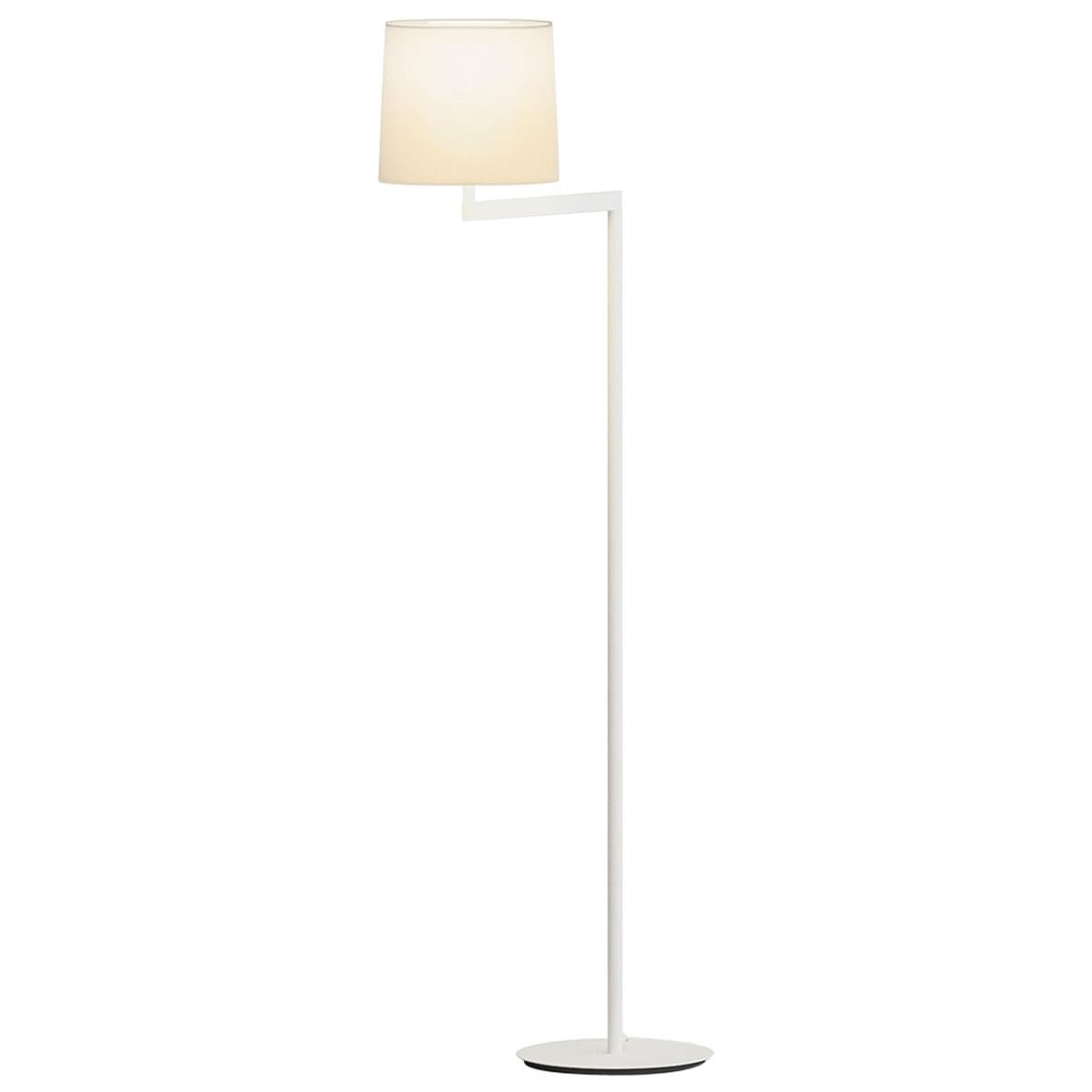 Swing Floor Lamp in White by Lievore Altherr Molina For Sale