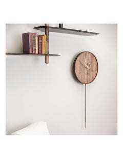 Horloge murale Swing G par Nomon : Wood Wood & Brass, Design Modern