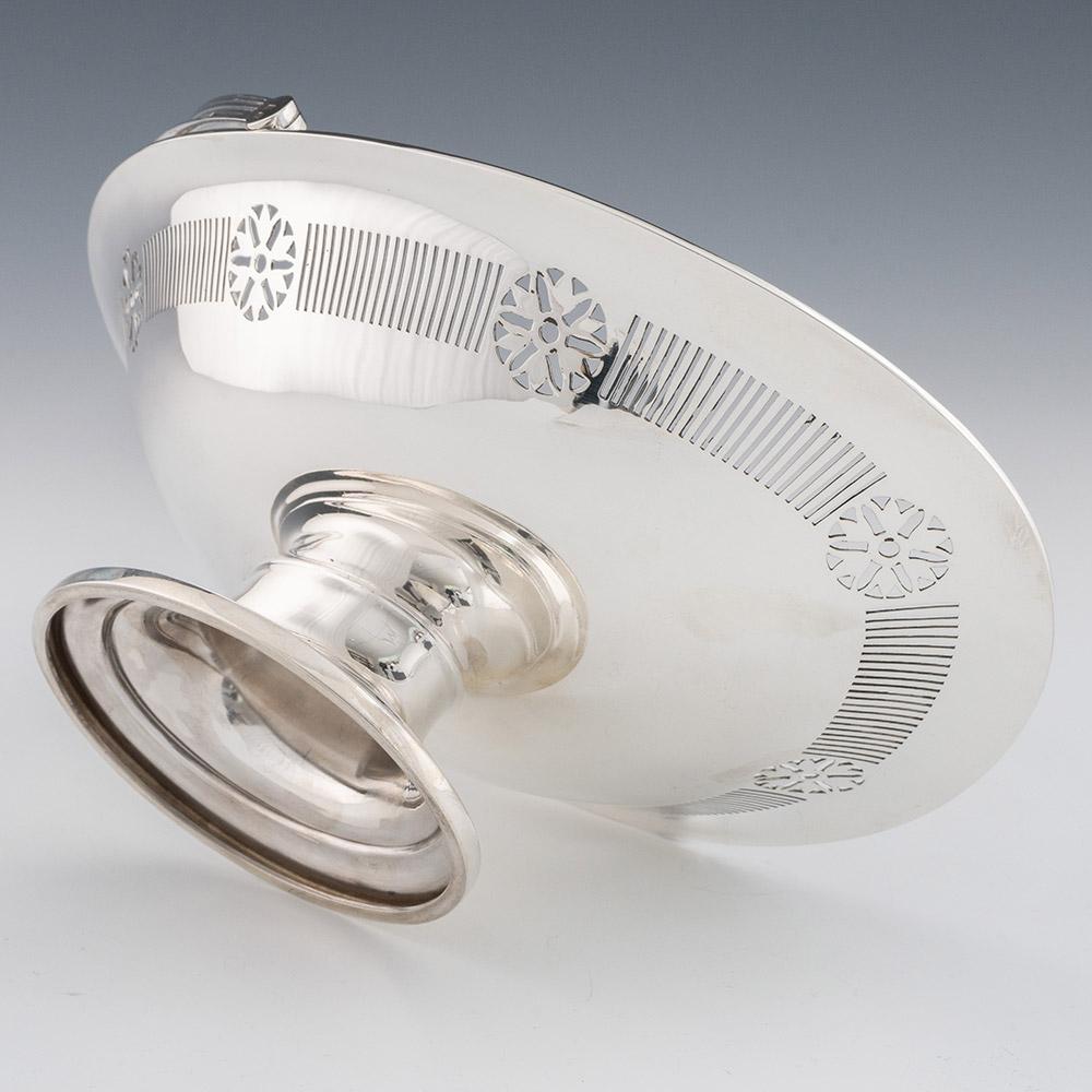 Cestino per torte in argento con manico oscillante Mappin & Webb 1924 In condizioni buone in vendita a Tunbridge Wells, GB