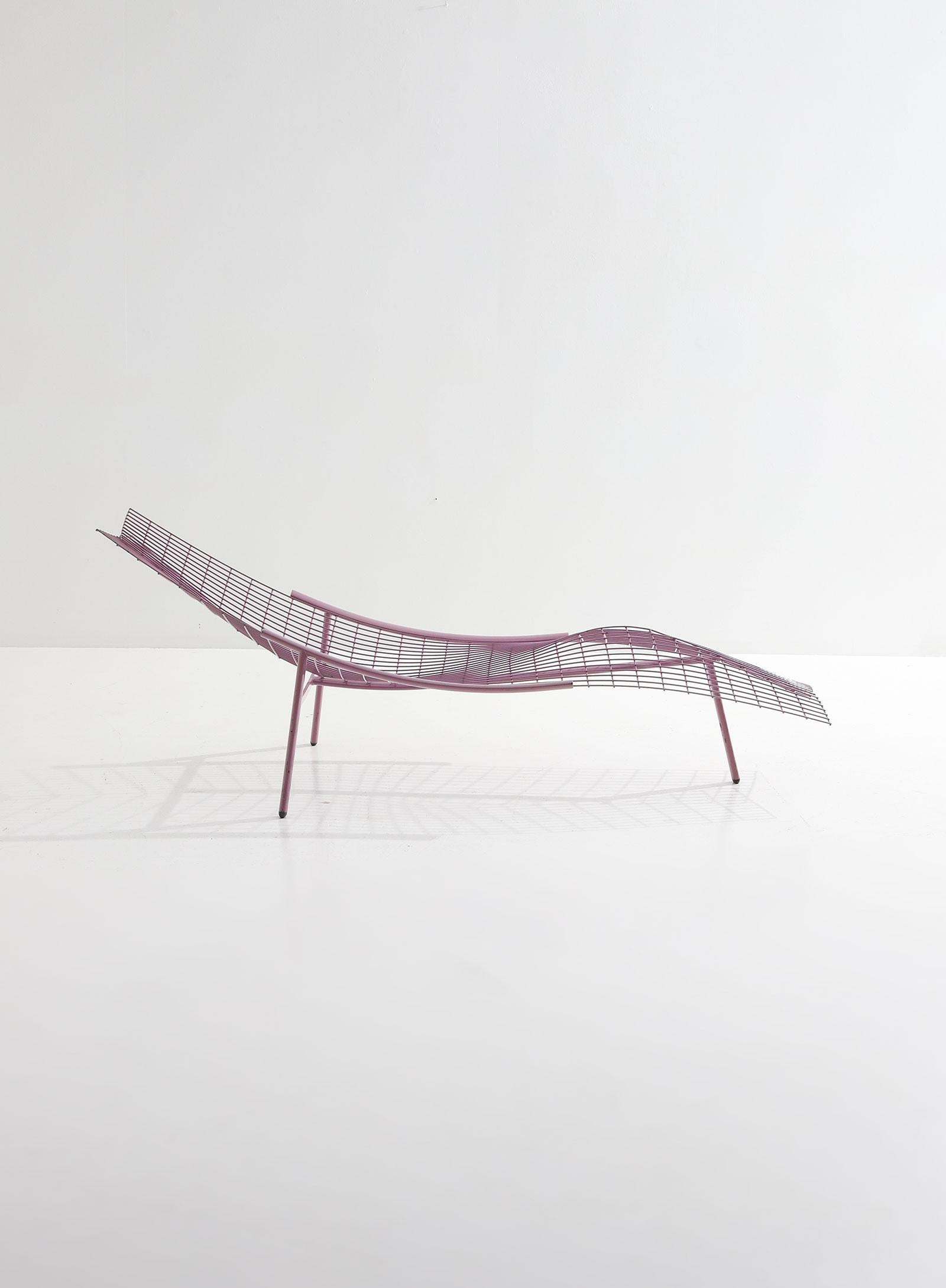 Modern Swing Lounge Chair by Giovanni Offredi for Saporiti, 1980s For Sale