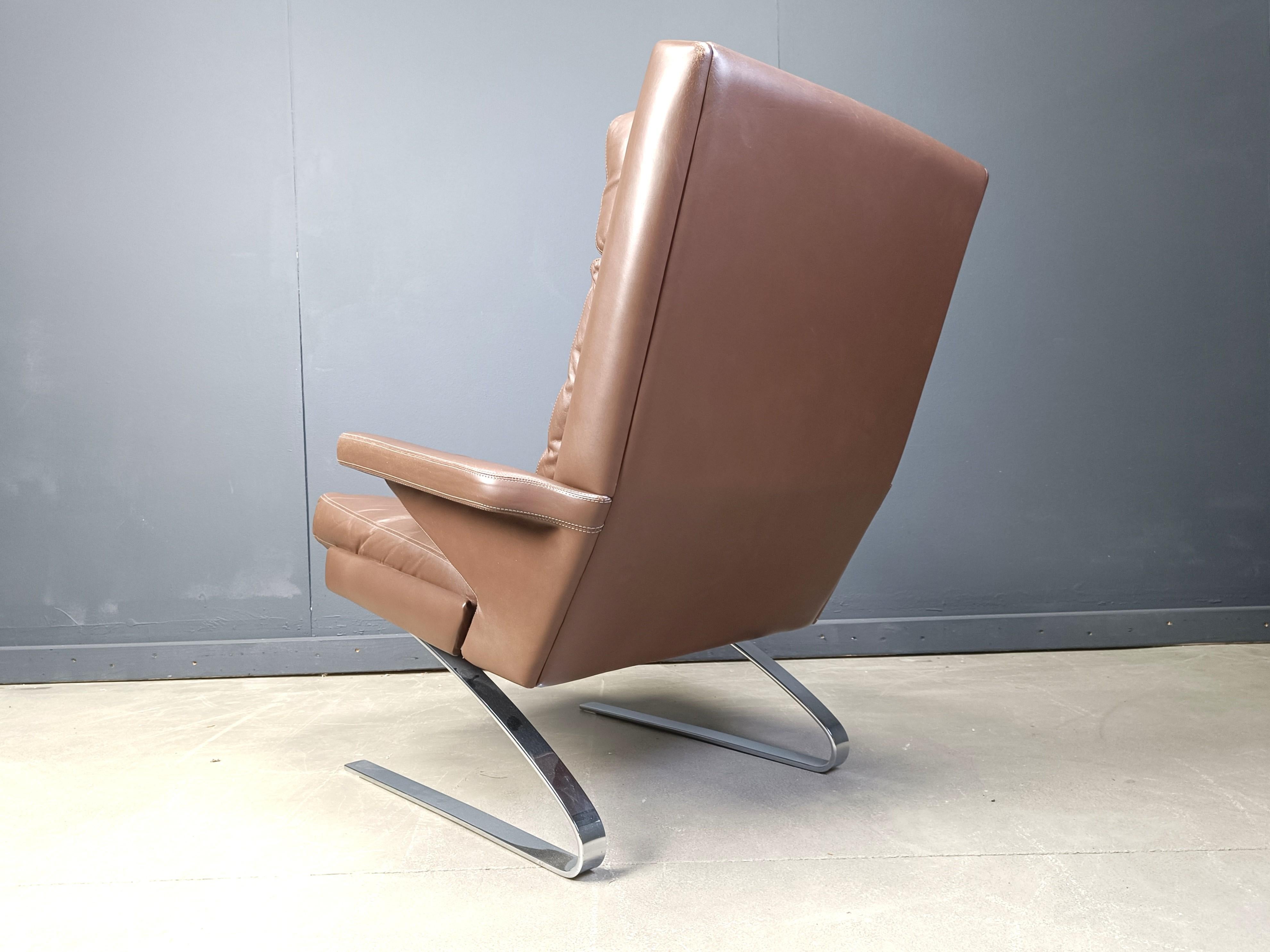 Silla Swing Lounge de Reinhold Adolf y Hans-Jürgen Schräpfer para COR, años 70 Moderno de mediados de siglo en venta