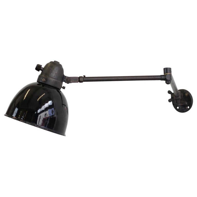 Swing Out Modernist Industrial Lamp By Peter Pfisterer Circa 1930s
