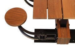 Swing-Out Seat Outdoor Cafe Table Set