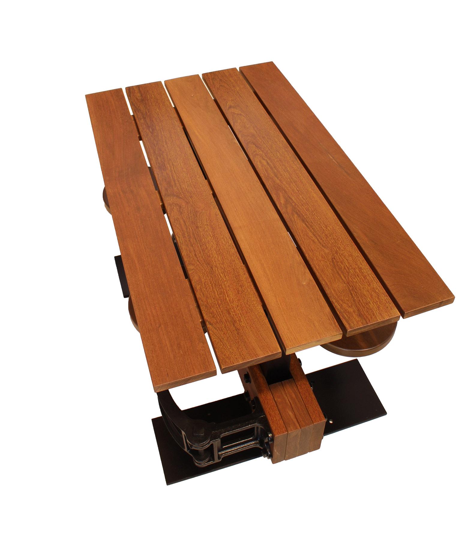 American Swing-Out Seat Outdoor Cafe Table Set For Sale