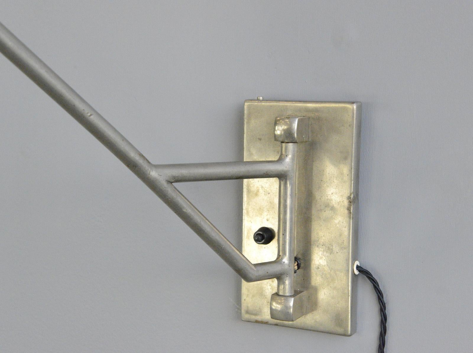 Mid-20th Century Swing Out Wall Lamp by Kugella, circa 1930s