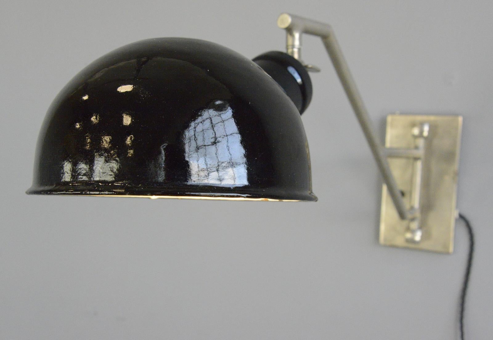 Swing Out Wall Lamp by Kugella, circa 1930s 2