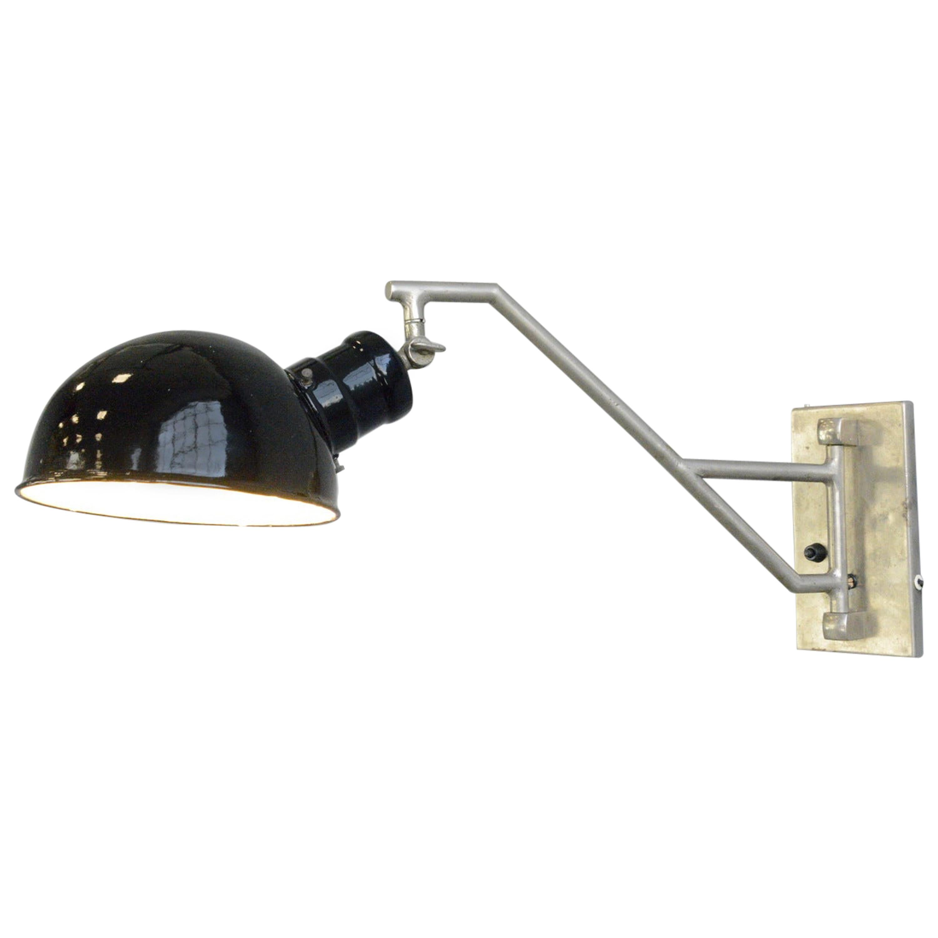 Swing Out Wall Lamp by Kugella, circa 1930s