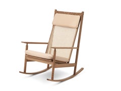 Swing Rocking Chair aus Teakholz, von Hans Olsen aus Warm Nordic Upholstery Vegetal N