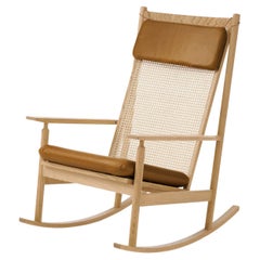 Swing Rocking Chair Nevada Oak, Cognac by Warm Nordic