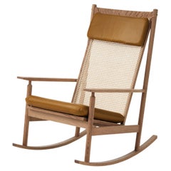 Swing Rocking Chair Nevada Teak / Cognac by Warm Nordic