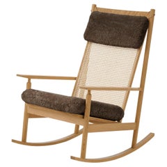 Swing Rocking Chair Sheepskin Oak Drake by Warm Nordic