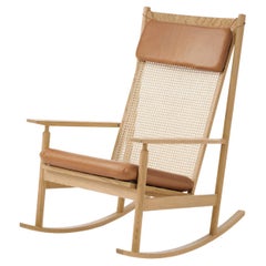 Swing Rocking Chair aus Seide und Eiche mit Kamelmotiv von Warm Nordic