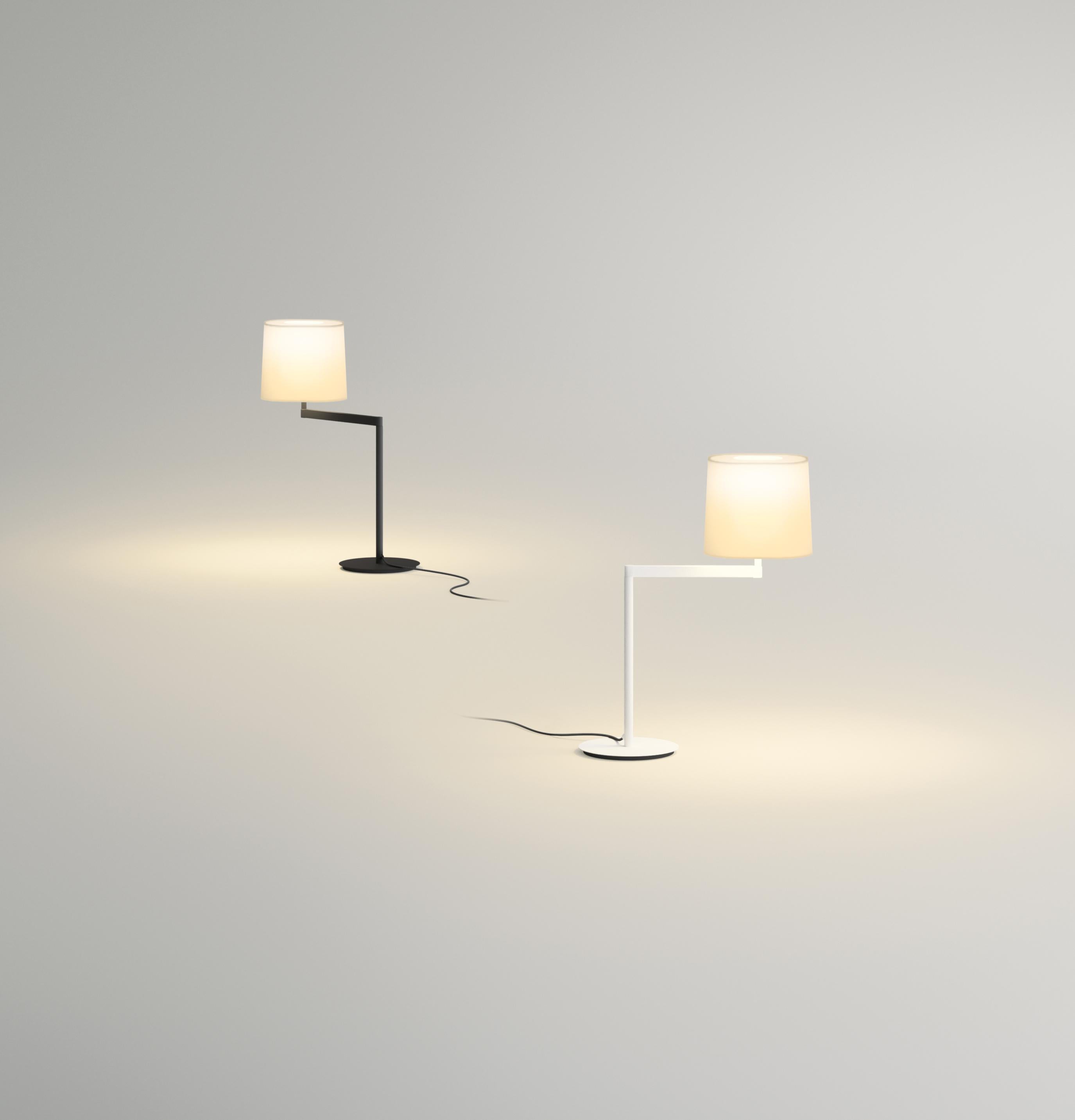 Swing Table Lamp in Matte White by Lievore Altherr Molina In New Condition For Sale In New York, NY
