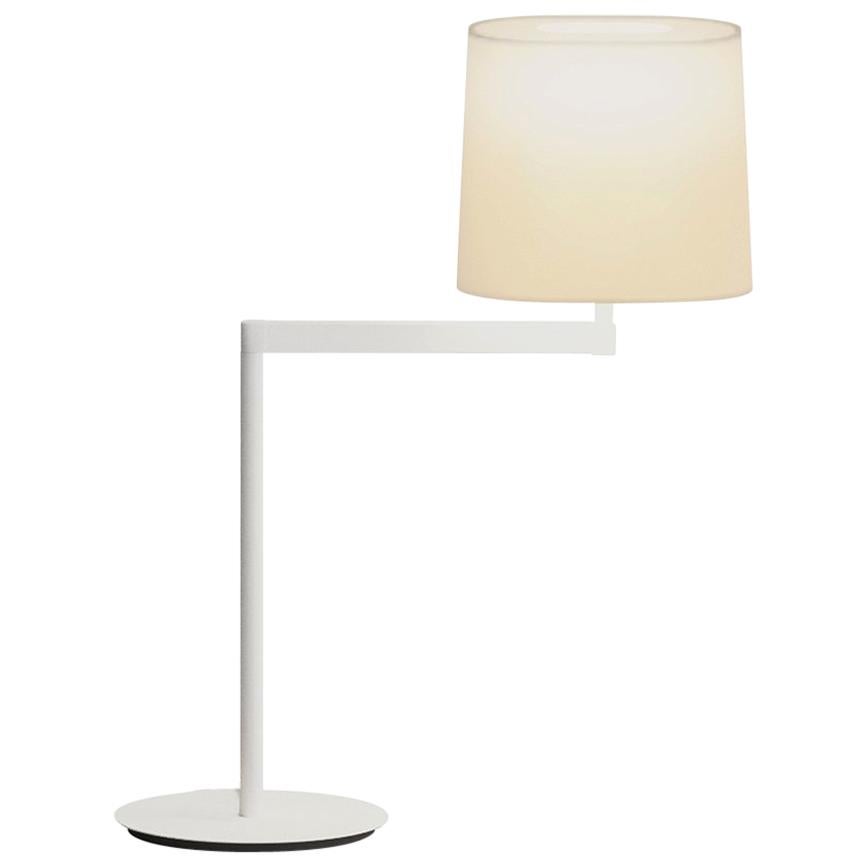 Swing Table Lamp in Matte White by Lievore Altherr Molina For Sale