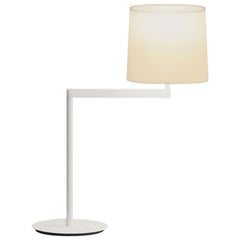 Swing Table Lamp in Matte White by Lievore Altherr Molina