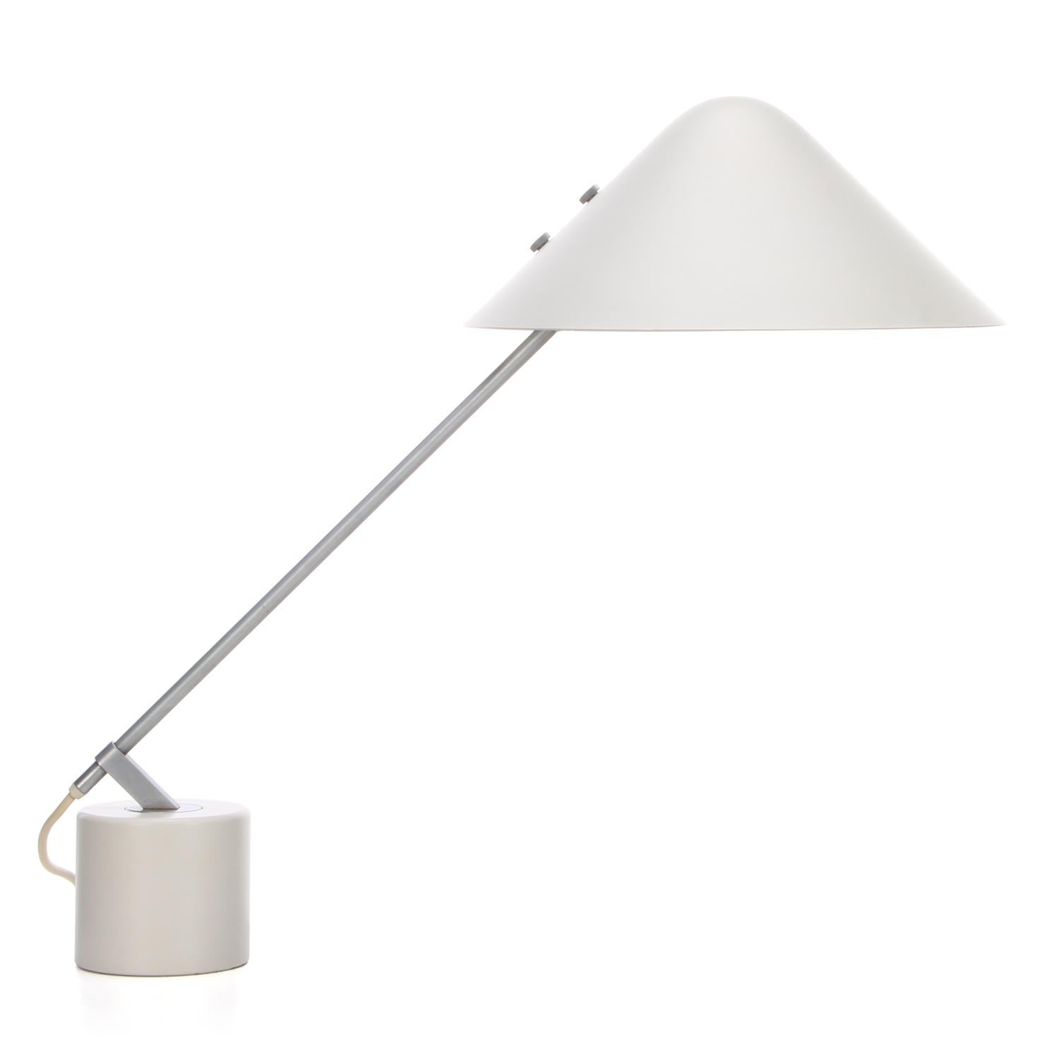 Minimalist Swing VIP Large White Table Lamp by Jorgen Gammelgaard, Pandul, 1983