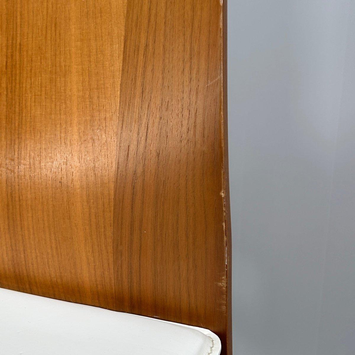 Swing-Stühle aus Nussbaumholz und Leder von Calligaris, achtteilig, Set im Angebot 3