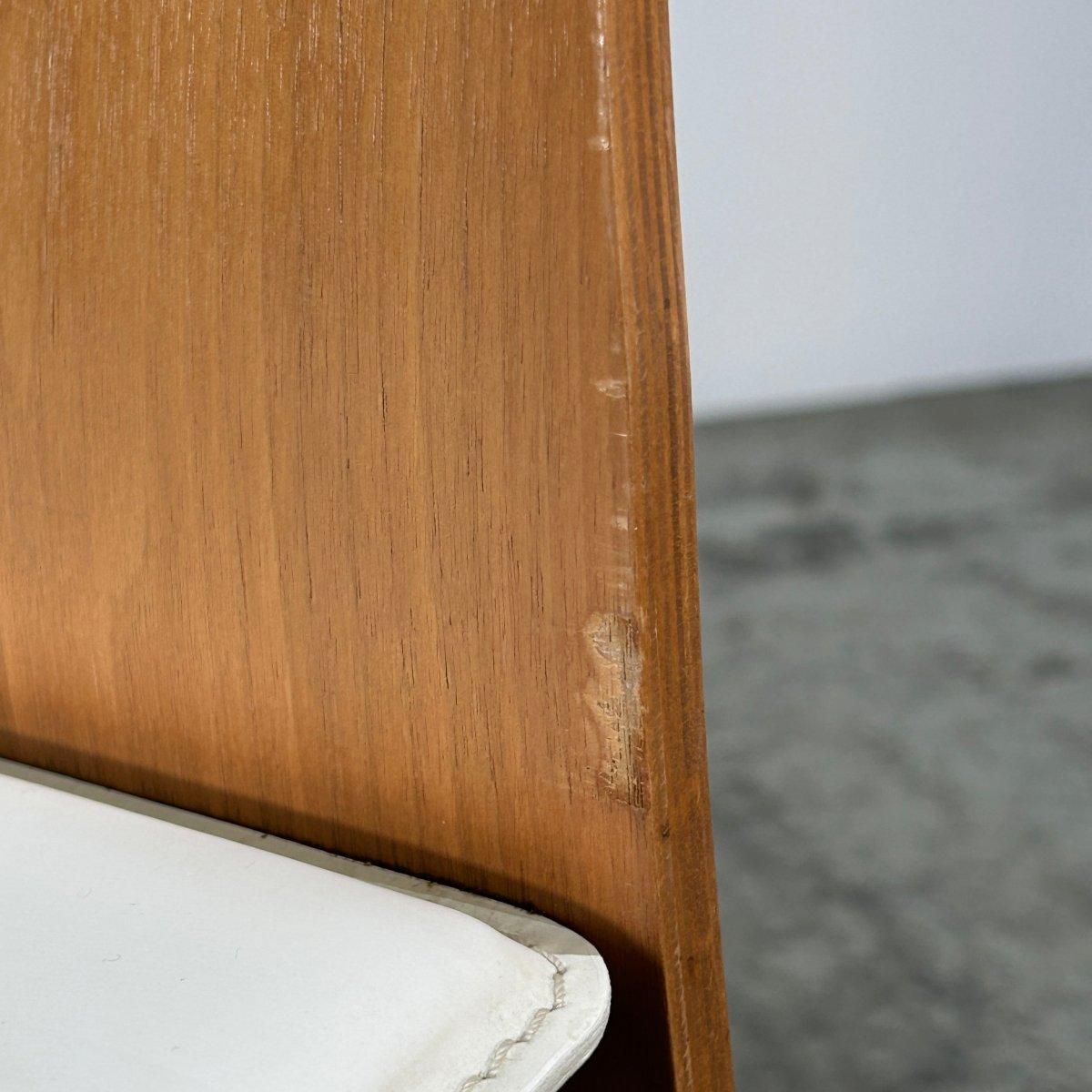 Swing-Stühle aus Nussbaumholz und Leder von Calligaris, achtteilig, Set im Angebot 5