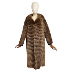 Swinging 1960’s PIERRE CARDIN Bohemian Shaggy Racoon Long Real Fur Coat
