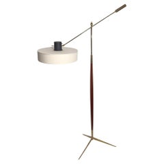 Swinging floor lamp with pendulum, Edition Maison Lunel, France, circa 1950