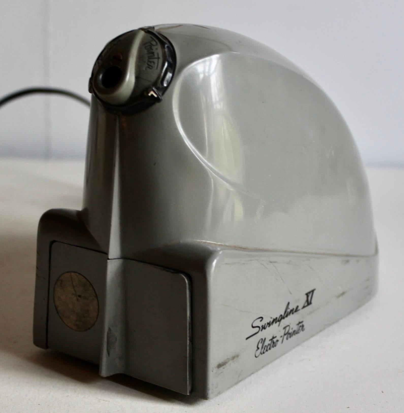 Important Machine Age Streamlined Electric Pencil Sharpener Designed by Edward G. Hoffmann.