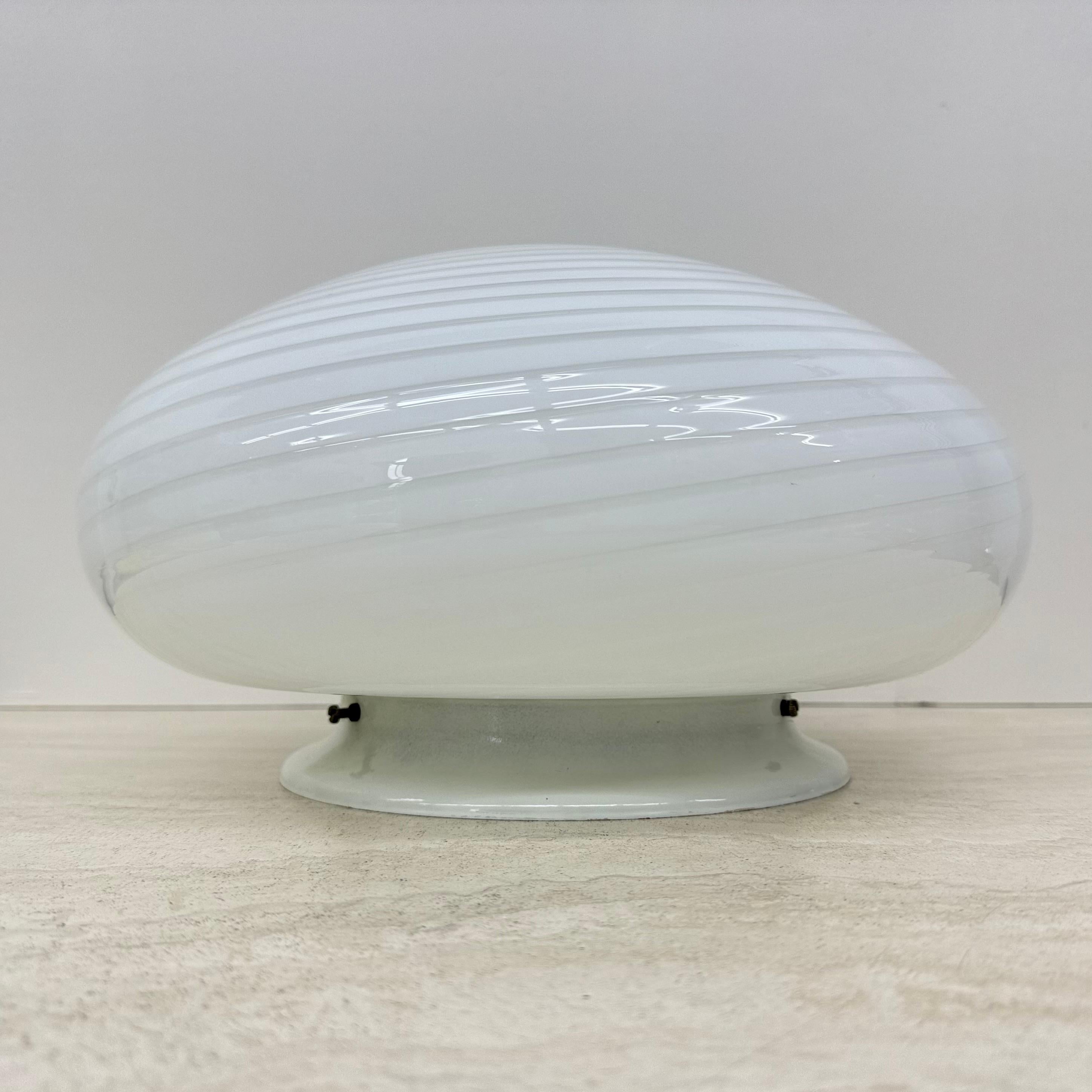 Swirl flush mount ceiling lamp , 1970s Italy For Sale 7